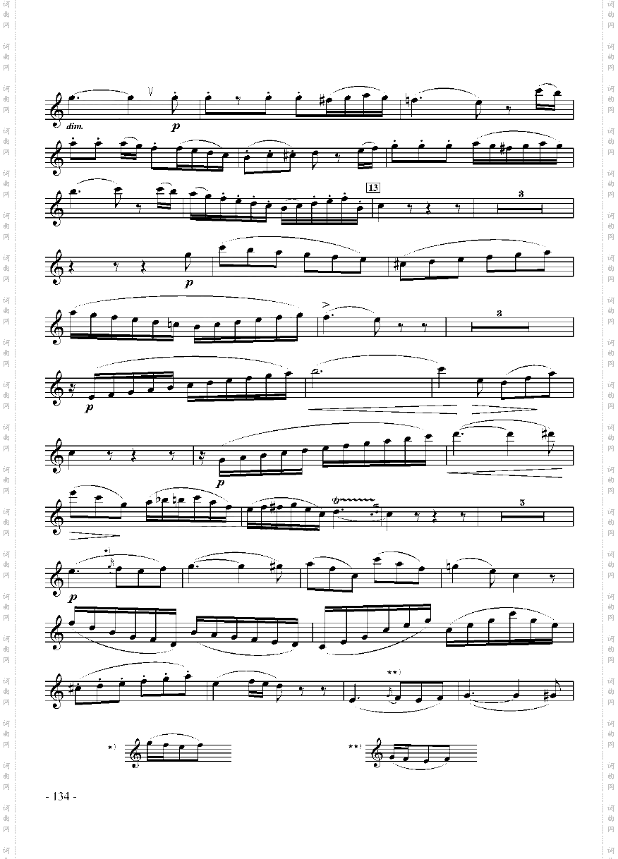 A大调协奏曲_九级外国乐曲管乐类单簧管