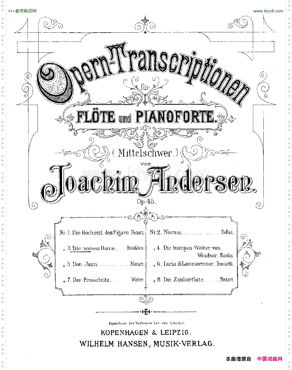 Opern-Transcriptionen.Op.45-3