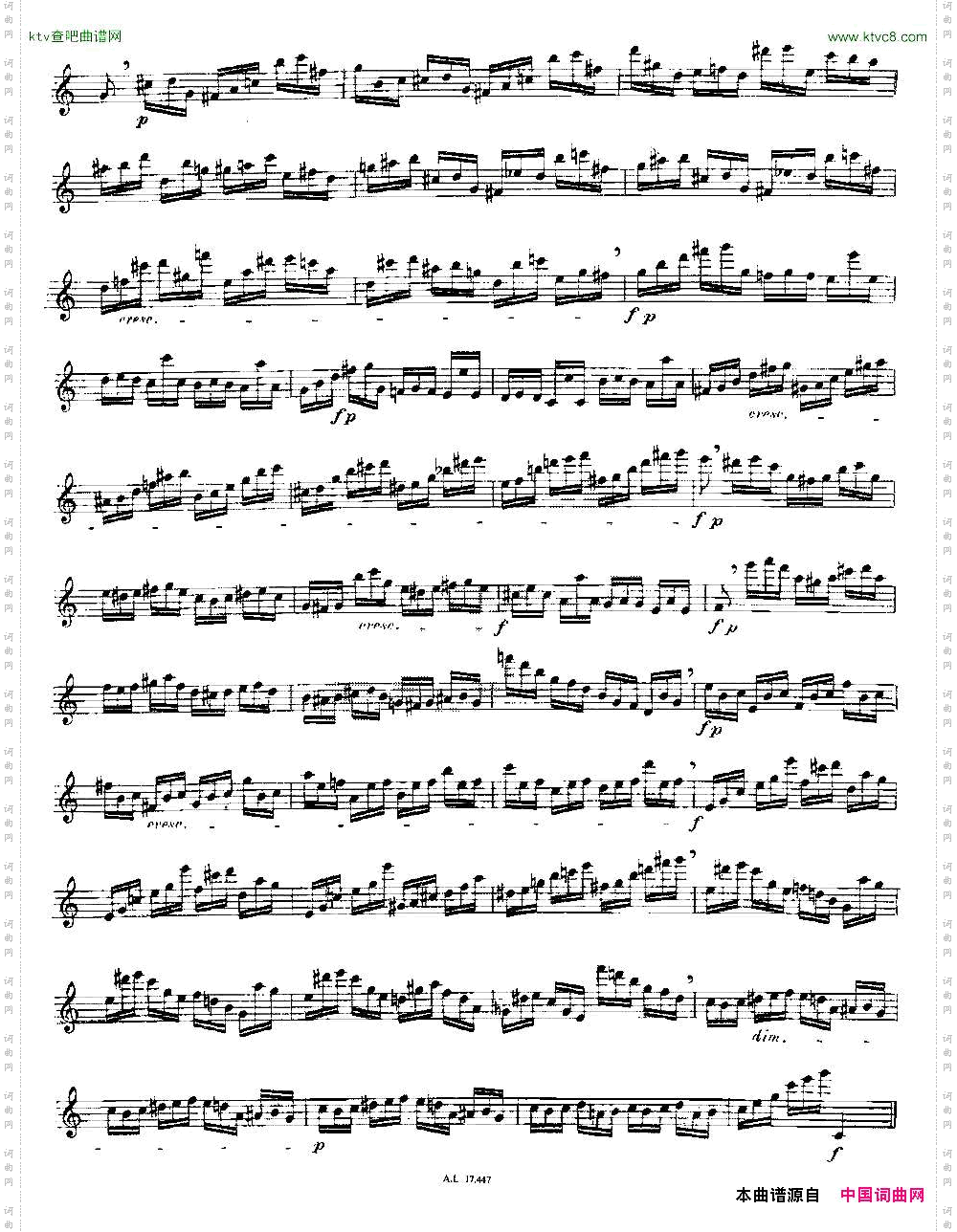 Moyse-25StudiesafterCzernyflute1025首改编自车尔尼作品的练习曲