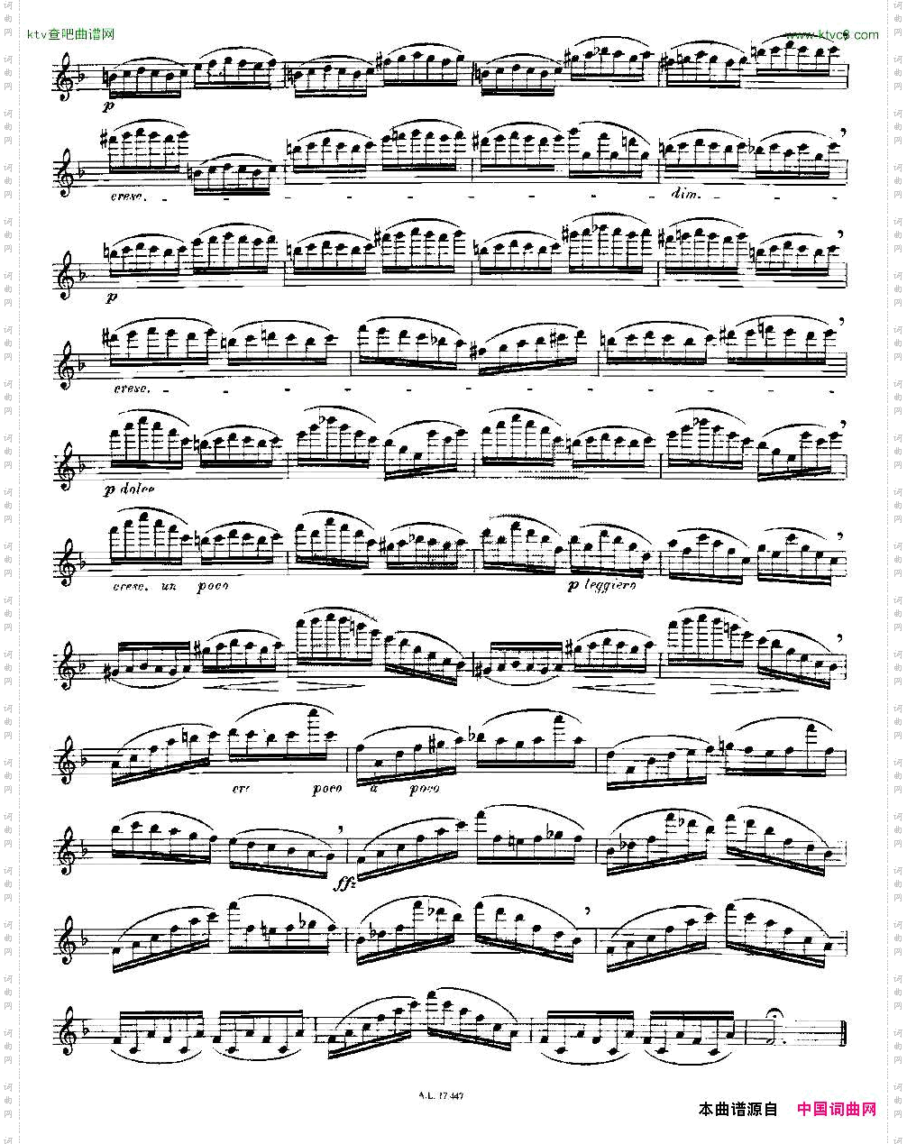 Moyse-25StudiesafterCzernyflute1125首改编自车尔尼作品的练习曲