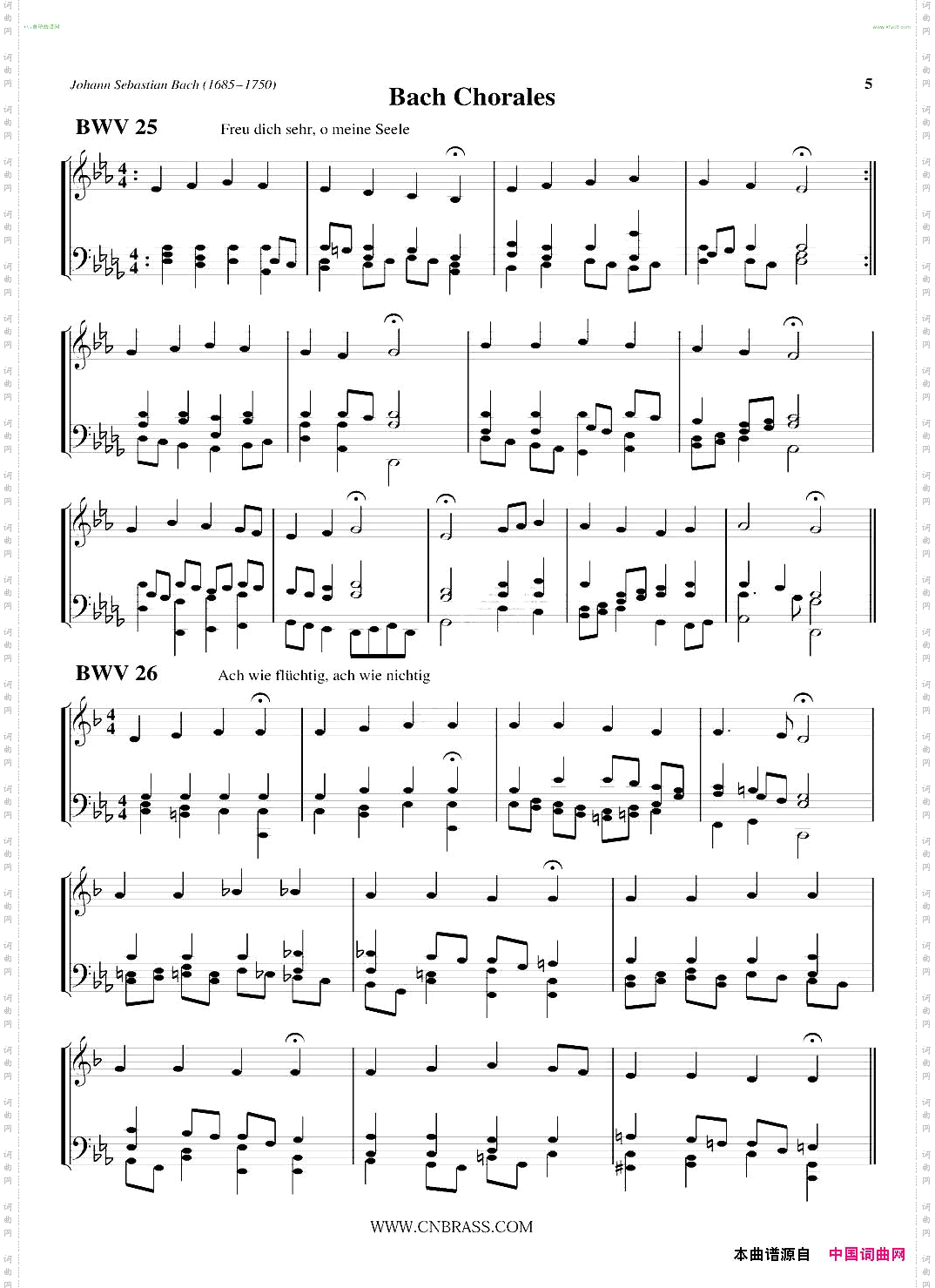 BachChorales小号