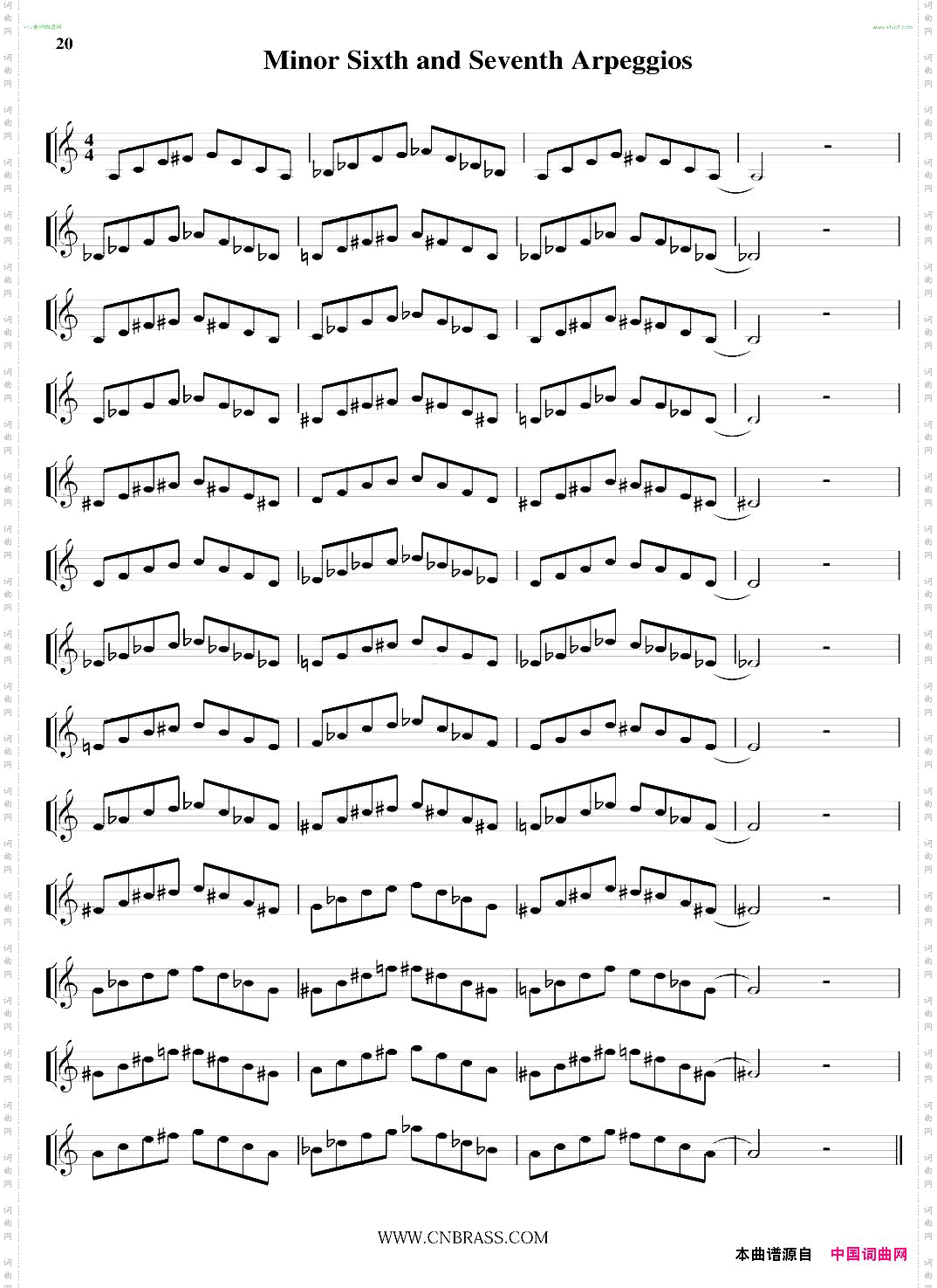 MinorSixthandSeventhArpeggios小号