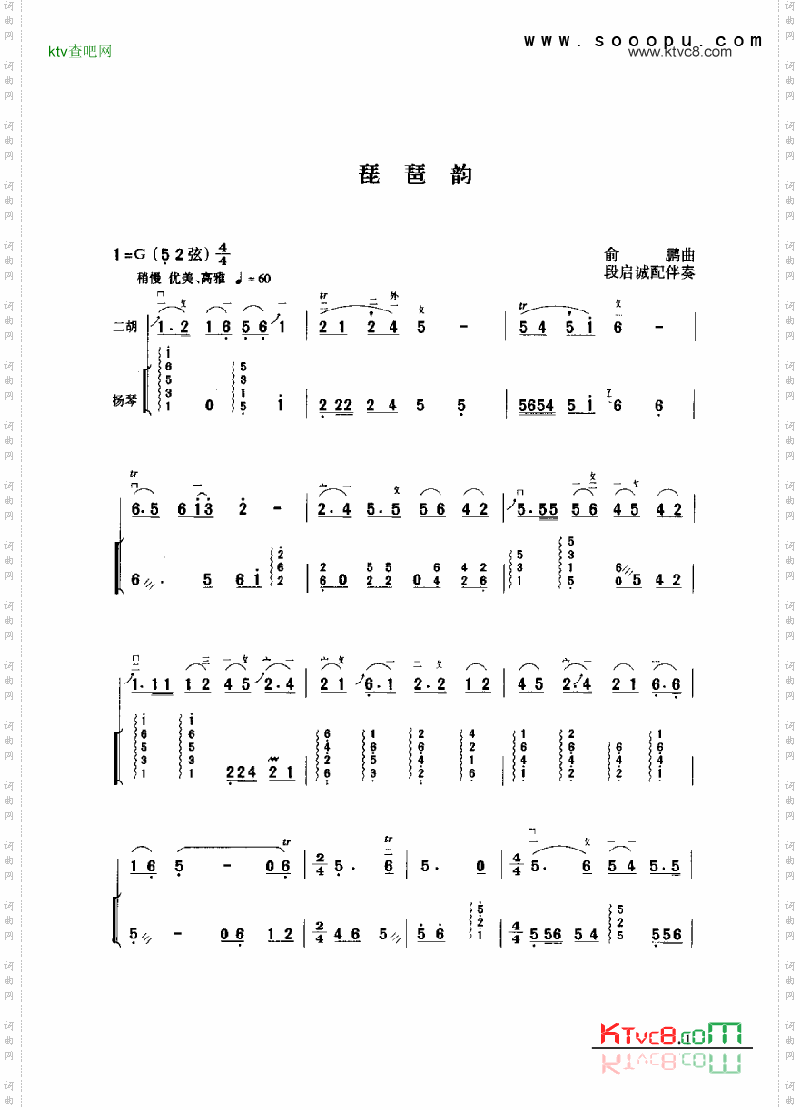 琵琶韵民乐类二胡