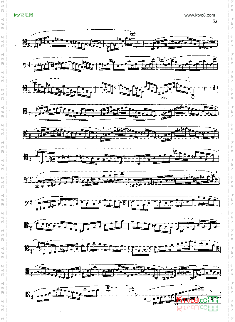 大管高级练习曲[经典练习曲50条]管乐类大管