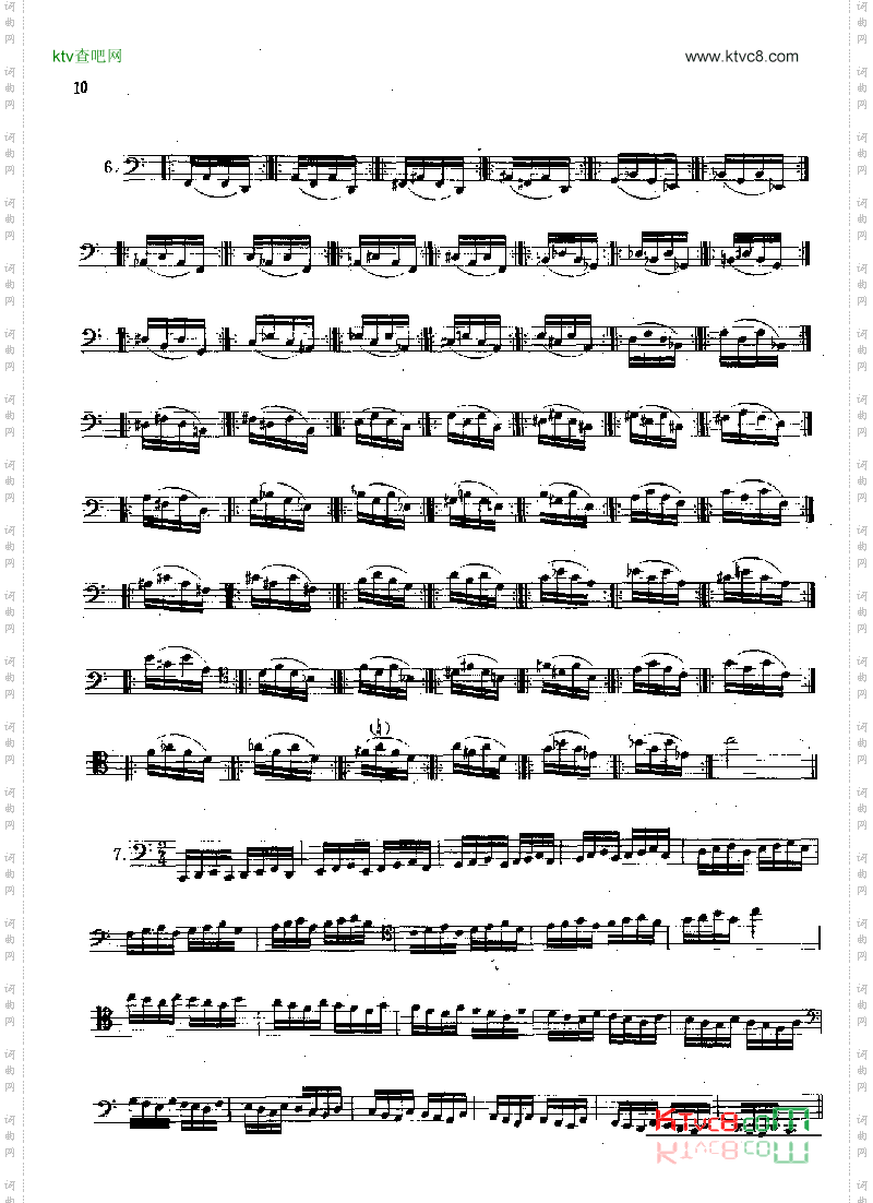 大管高级练习曲[每日练习]管乐类大管