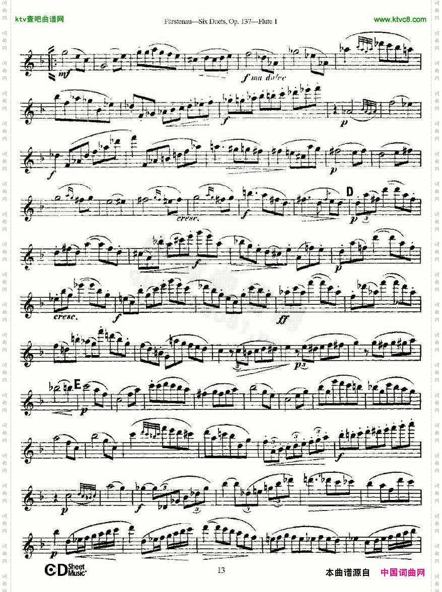SixDuets,Op.137之三二重奏六首作品137号