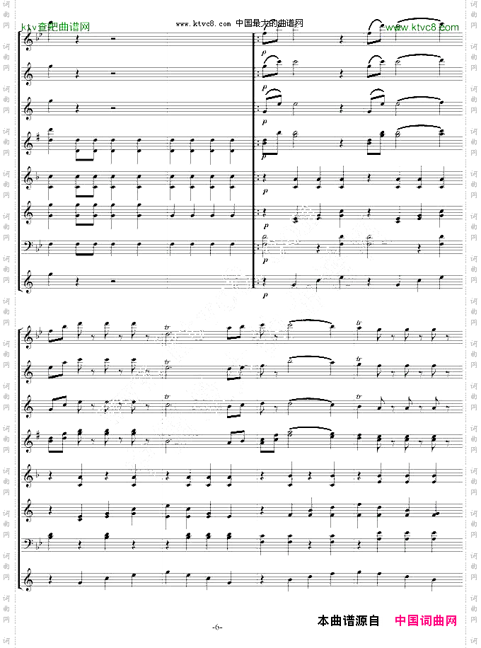 拉德斯基进行曲_管乐总谱