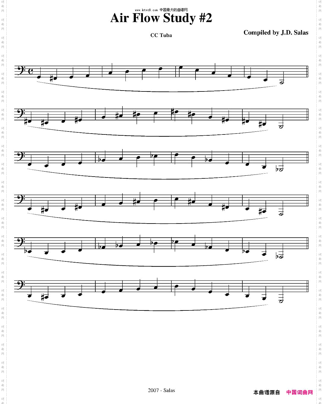 AirFlowStudy-CTuba大号练习教材选曲