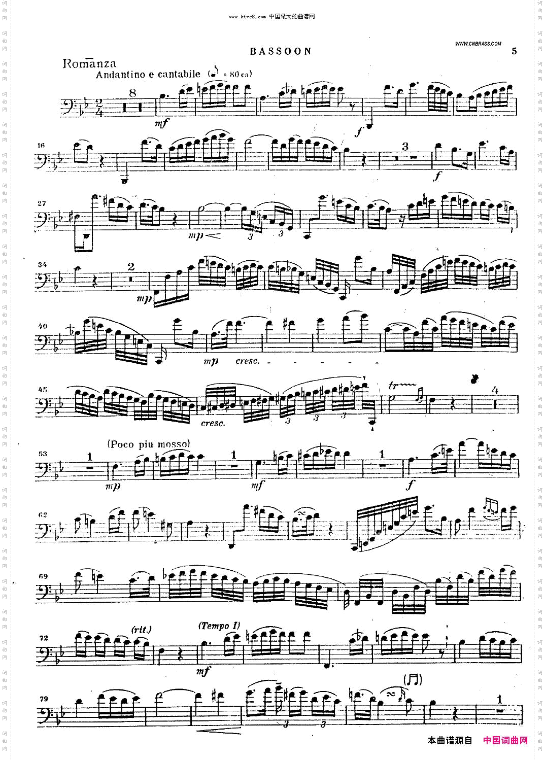 humel-CONCERTObassoon胡梅尔-巴松协奏曲