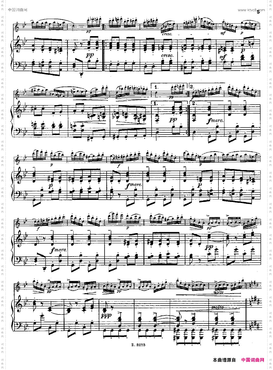 DieMühleOp.55No.4长笛+钢琴伴奏_Die MühleOp.55 No.4长笛+钢琴伴奏