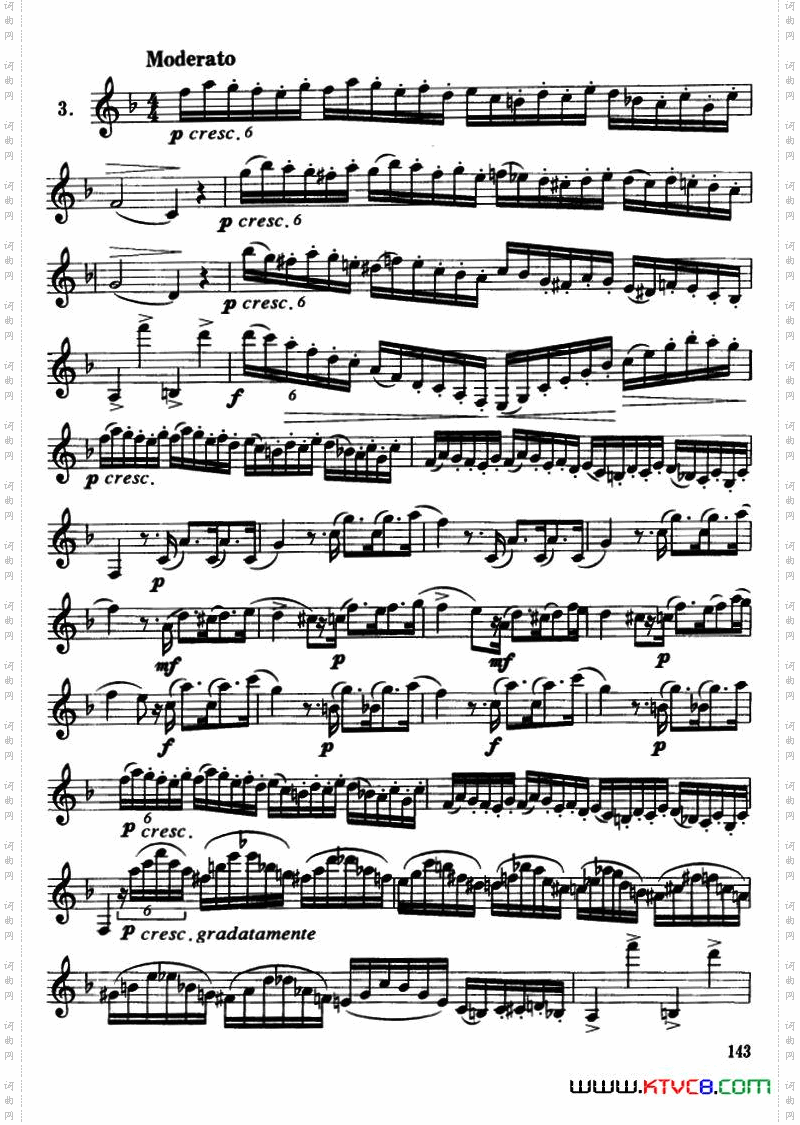 单簧管高级练习曲3首
