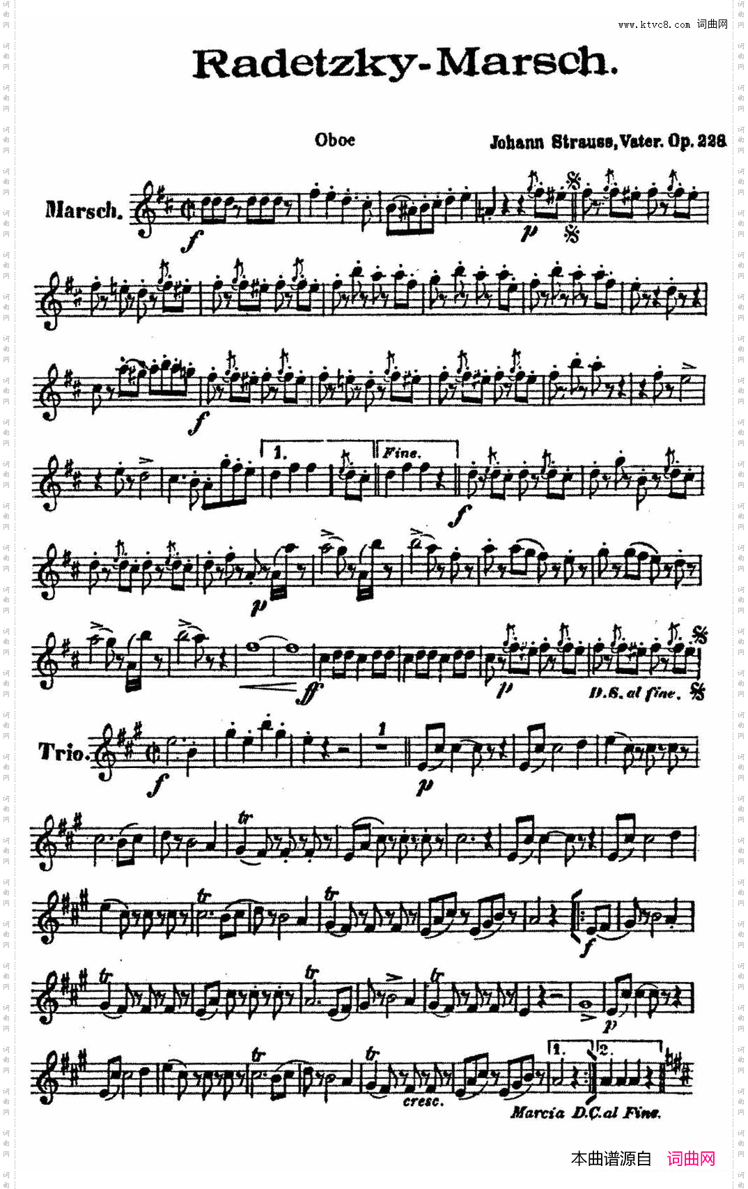 RadetzkyMarsch,Op·228木管五重奏