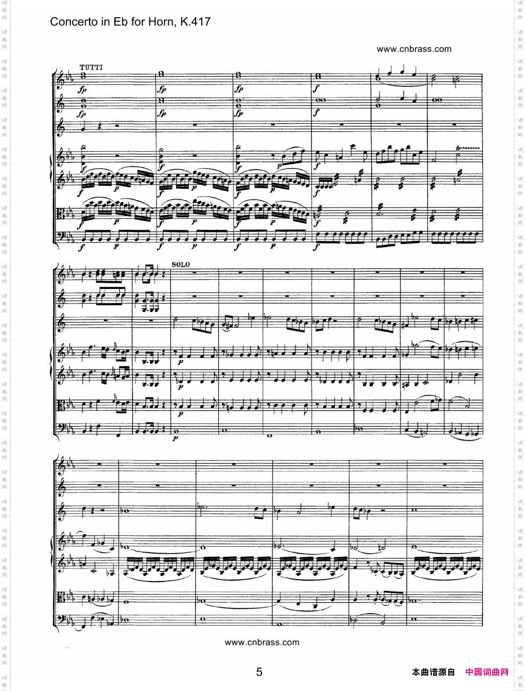 圆号协奏曲_作品K417