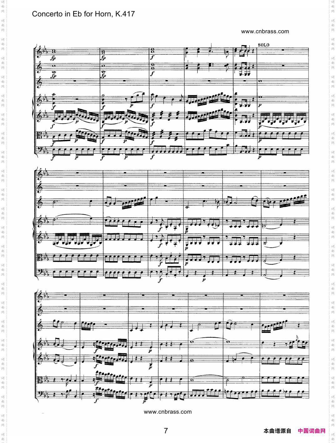 圆号协奏曲_作品K417