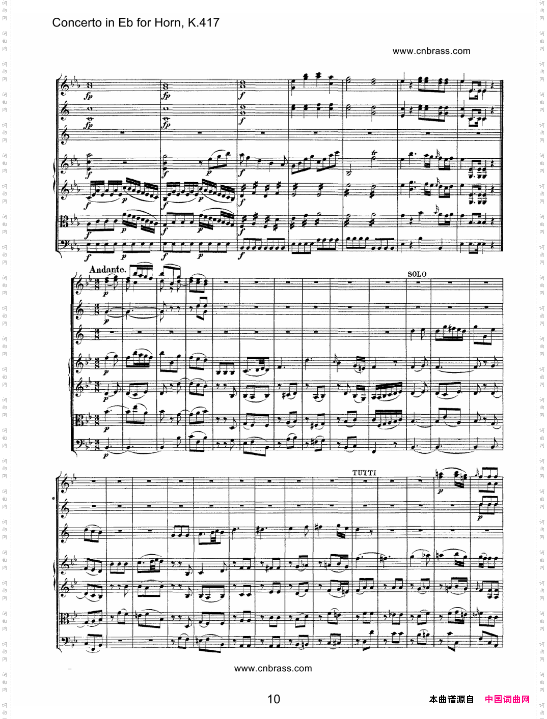 圆号协奏曲_作品K417
