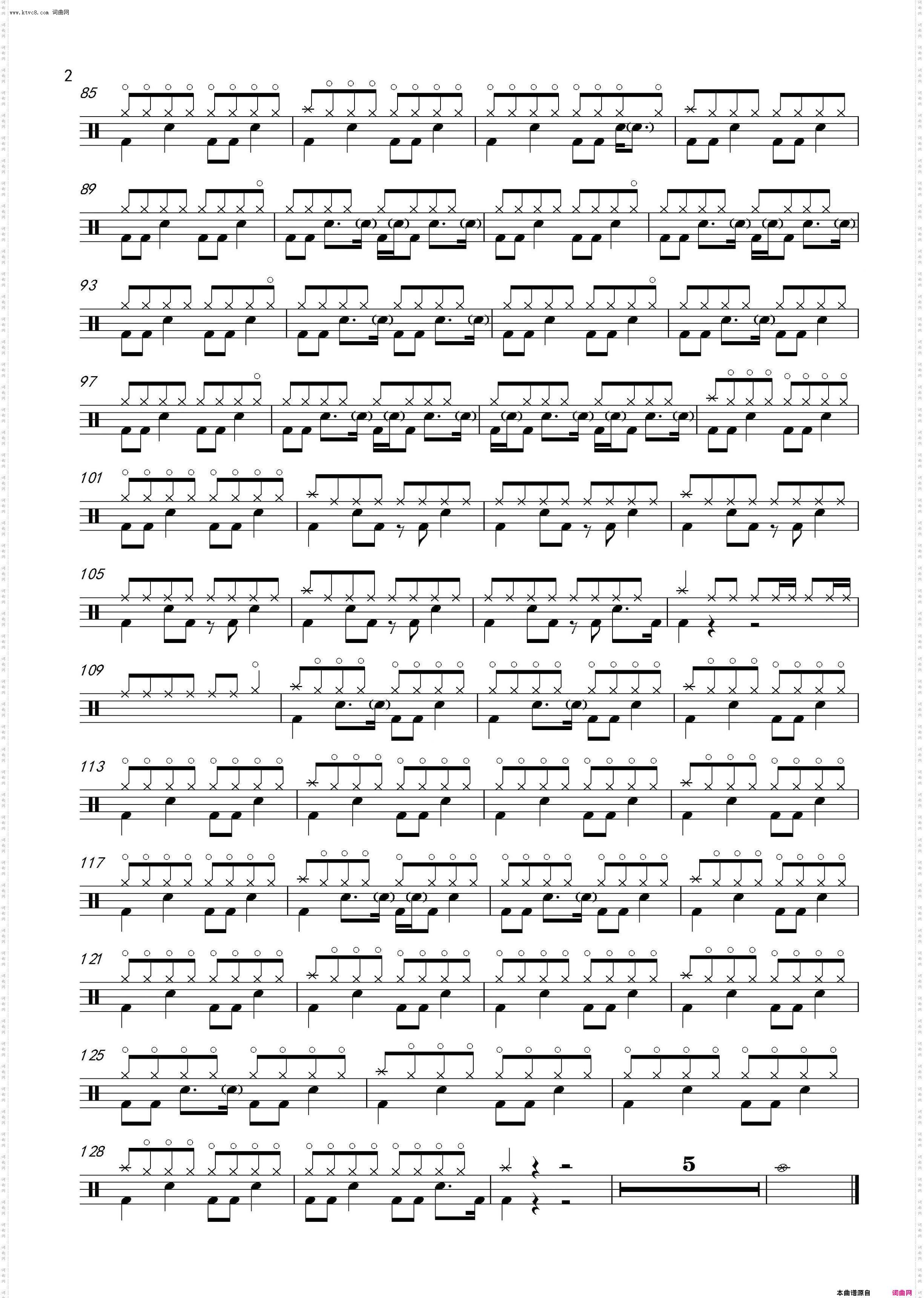 Coldplay - Yellow_鼓谱
