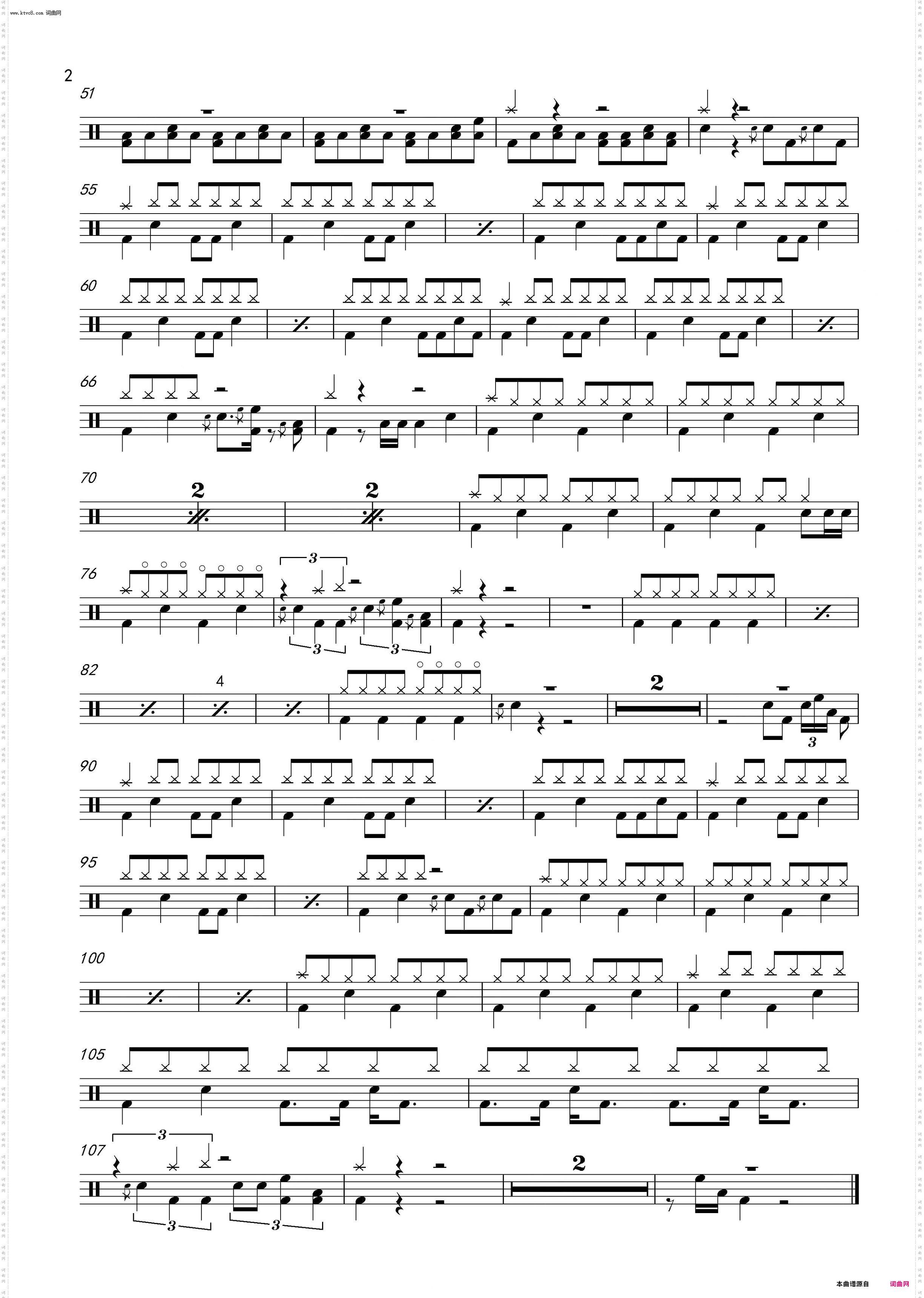 Three Days Grace - Animal I Have Become_鼓谱