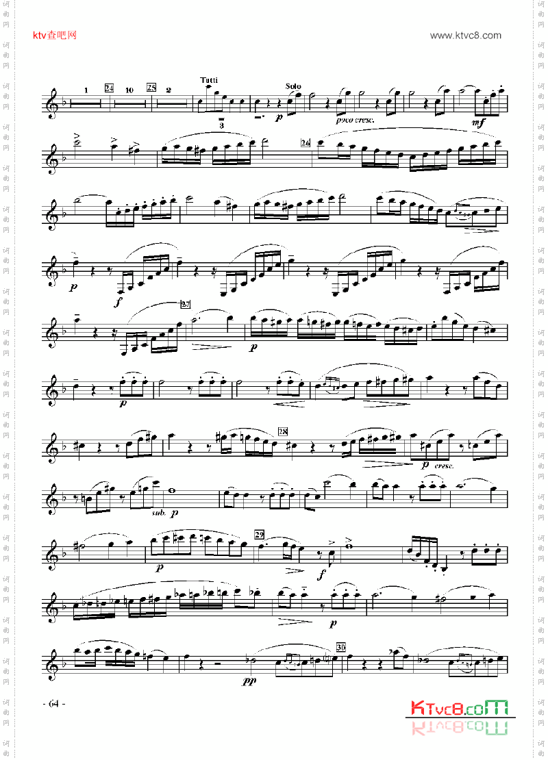 六级外国乐曲《协奏曲》管乐类单簧管
