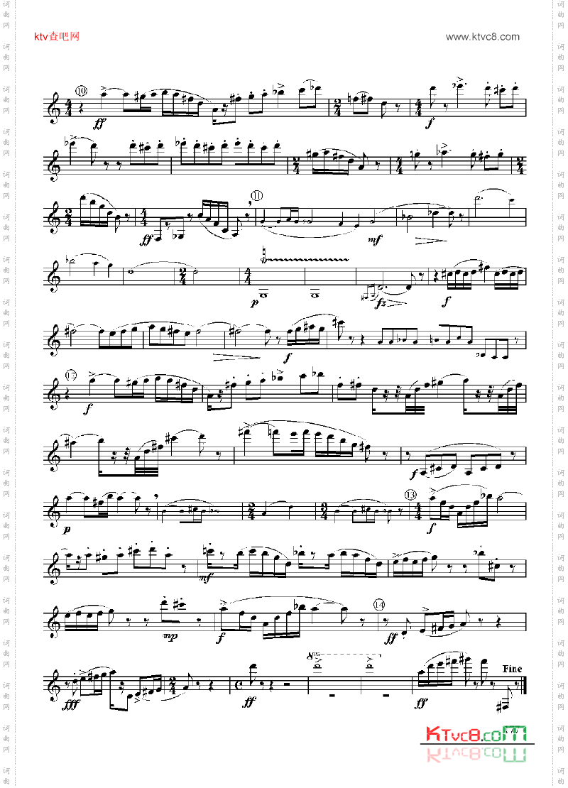 十级外国乐曲《奏鸣曲》管乐类单簧管