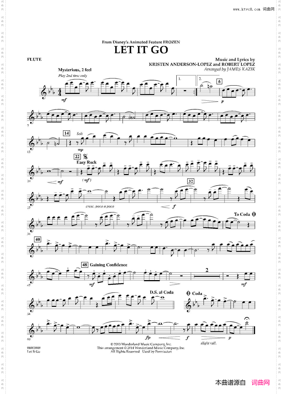 Letitgo《冰雪奇缘》主题曲交响管乐分谱_Let it go《冰雪奇缘》主题曲交响管乐分谱