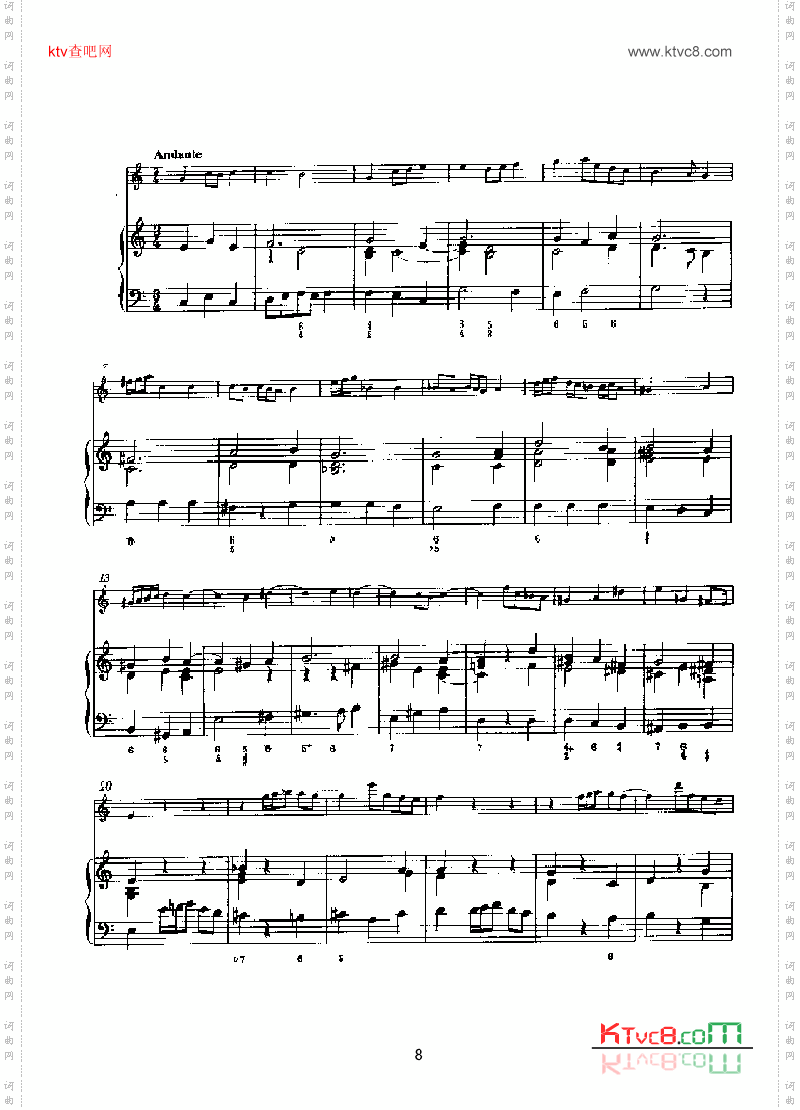 D大调第五奏鸣曲钢伴管乐类长笛