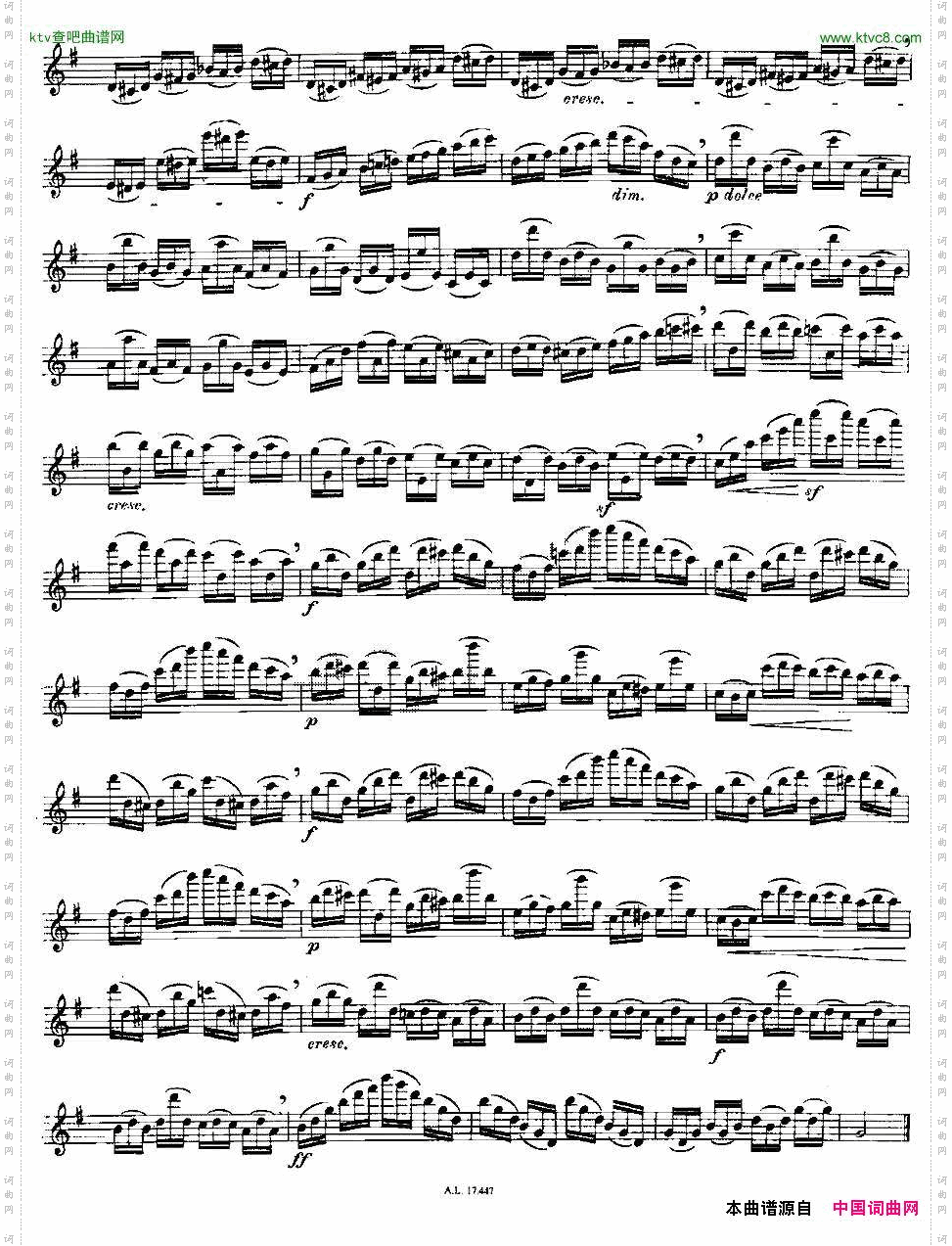 Moyse-25StudiesafterCzernyflute之2125首改编自车尔尼作品的练习曲