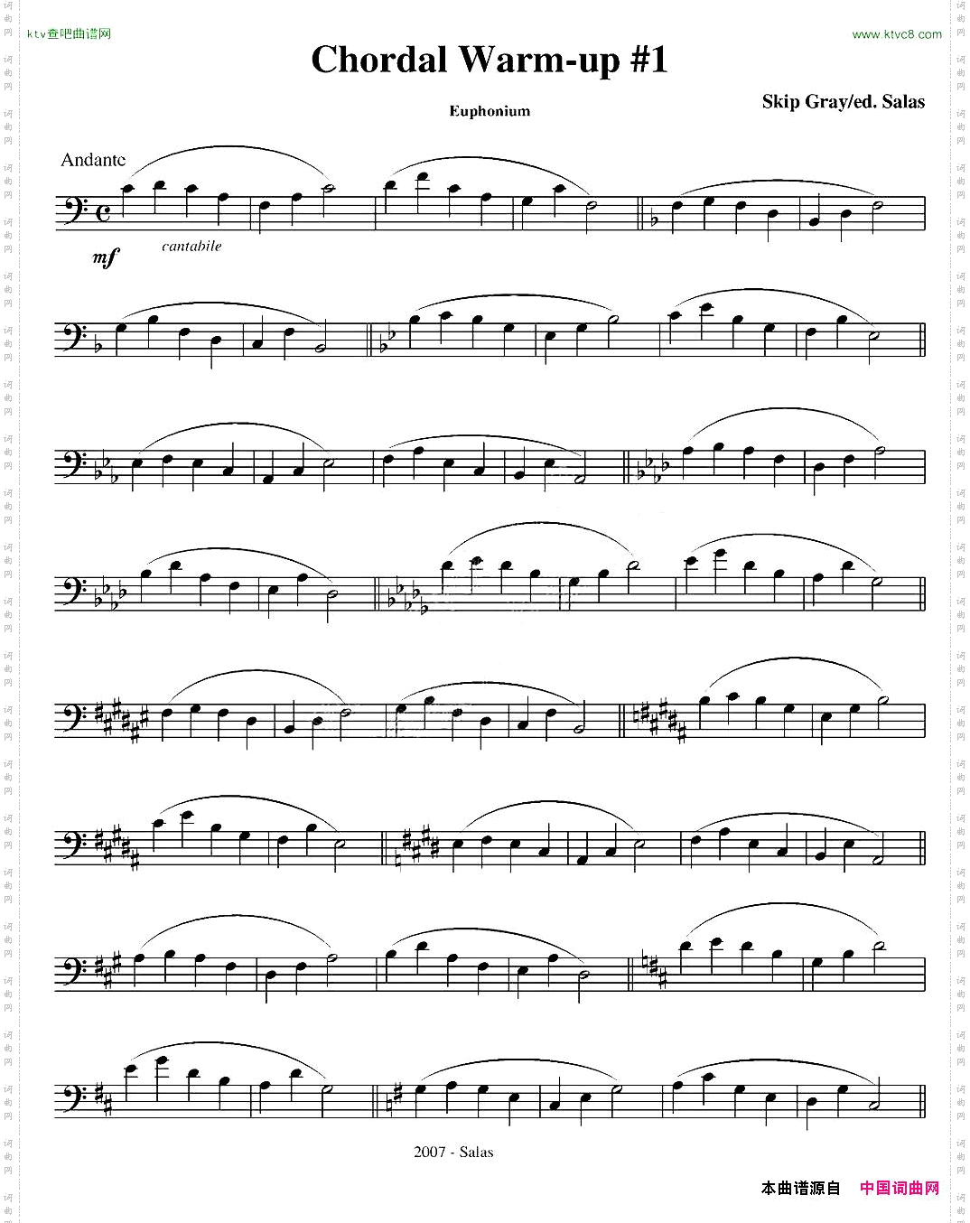 ChordalWarm-up-Euphonium大号练习教材选曲