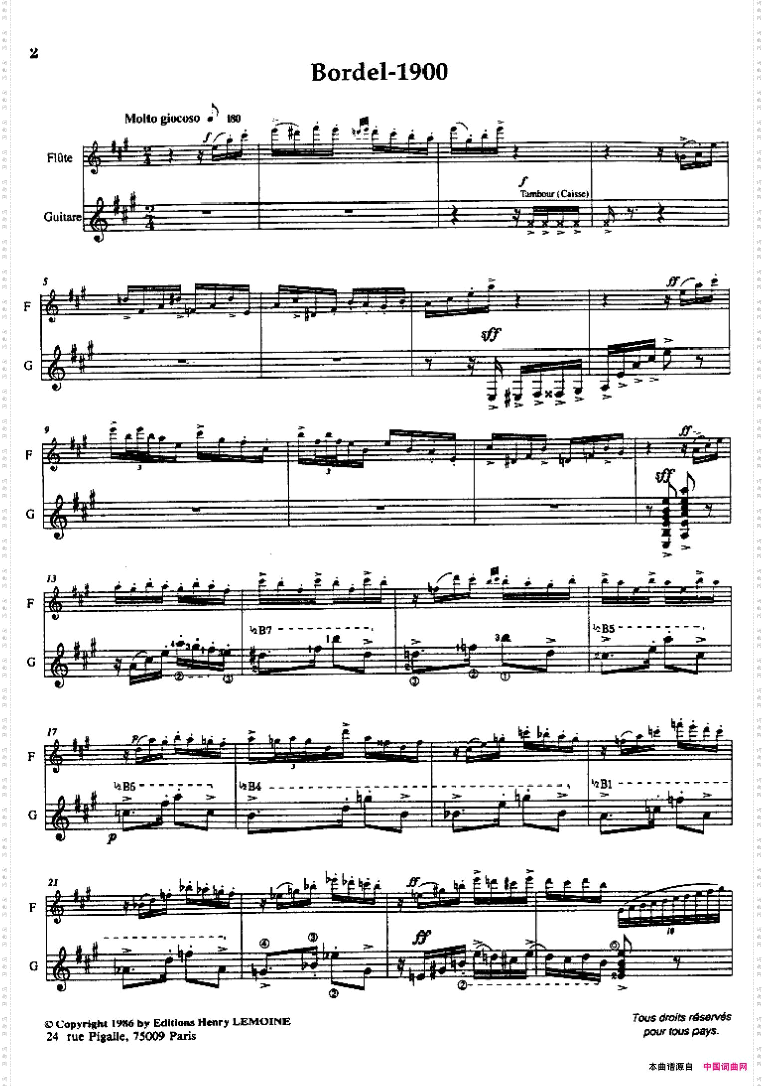 HistoireduTango：1、Bordel1900长笛+吉他_Histoire du Tango：1、Bordel 1900长笛+吉他