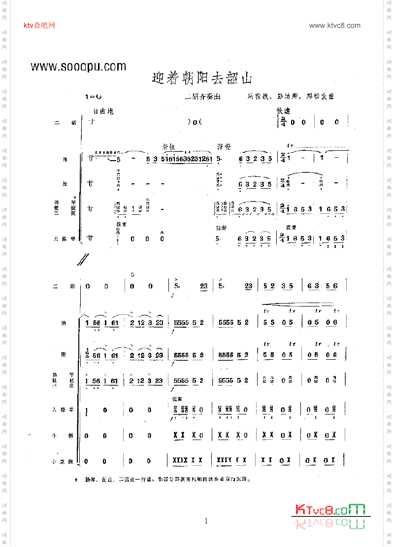 迎着朝阳去韶山_乐队类民乐合奏