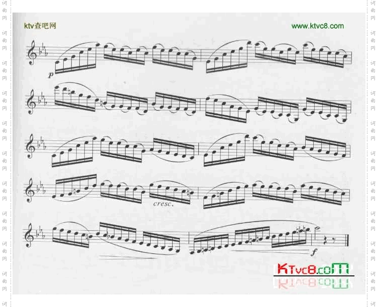 [俄]罗查诺夫单簧管练习曲十四