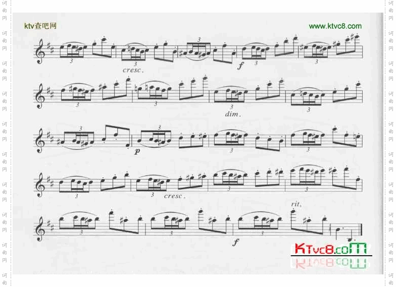 [俄]罗查诺夫单簧管练习曲五