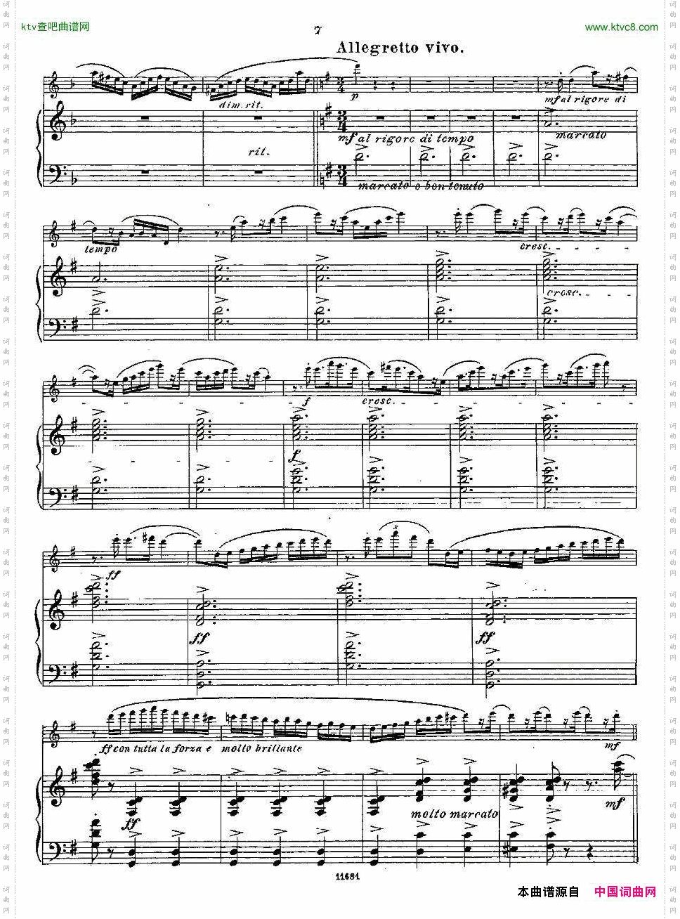 Fantaisiesnationales.Op.59,4.长笛+钢琴伴奏