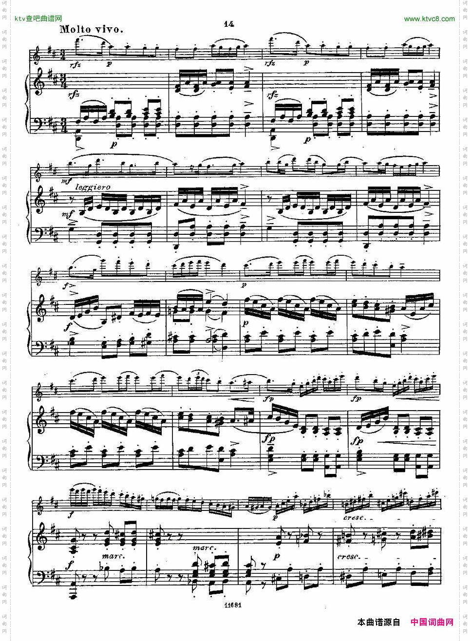 Fantaisiesnationales.Op.59,4.长笛+钢琴伴奏