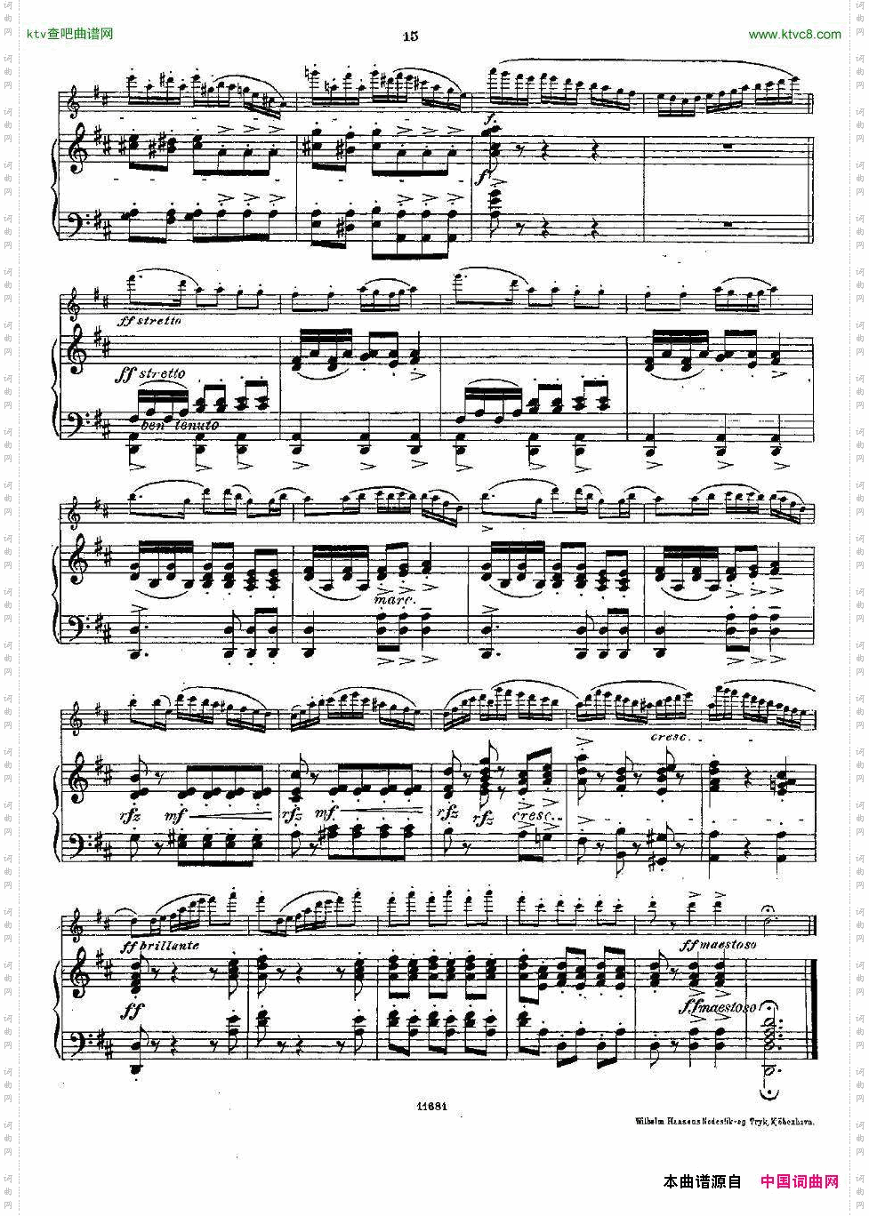 Fantaisiesnationales.Op.59,4.长笛+钢琴伴奏