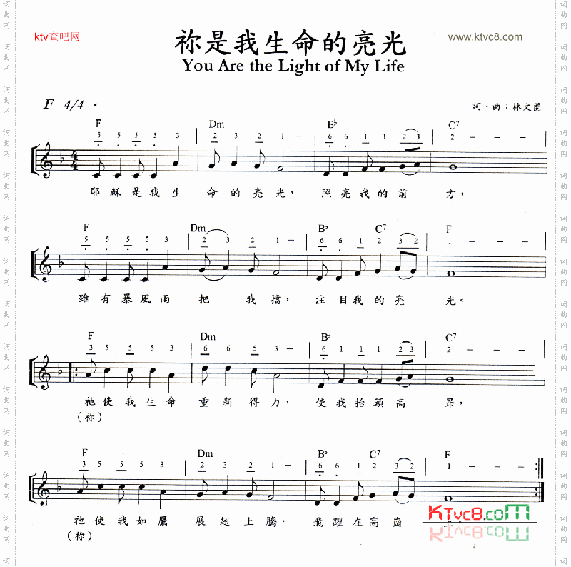 你是我生命的亮光