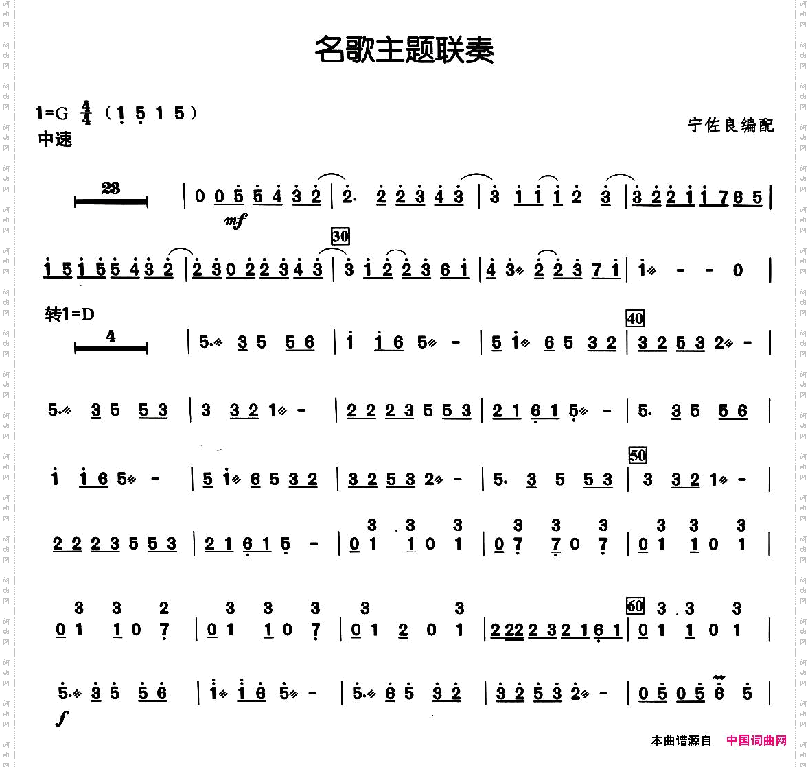 民歌主题联奏民族弹拨乐合奏