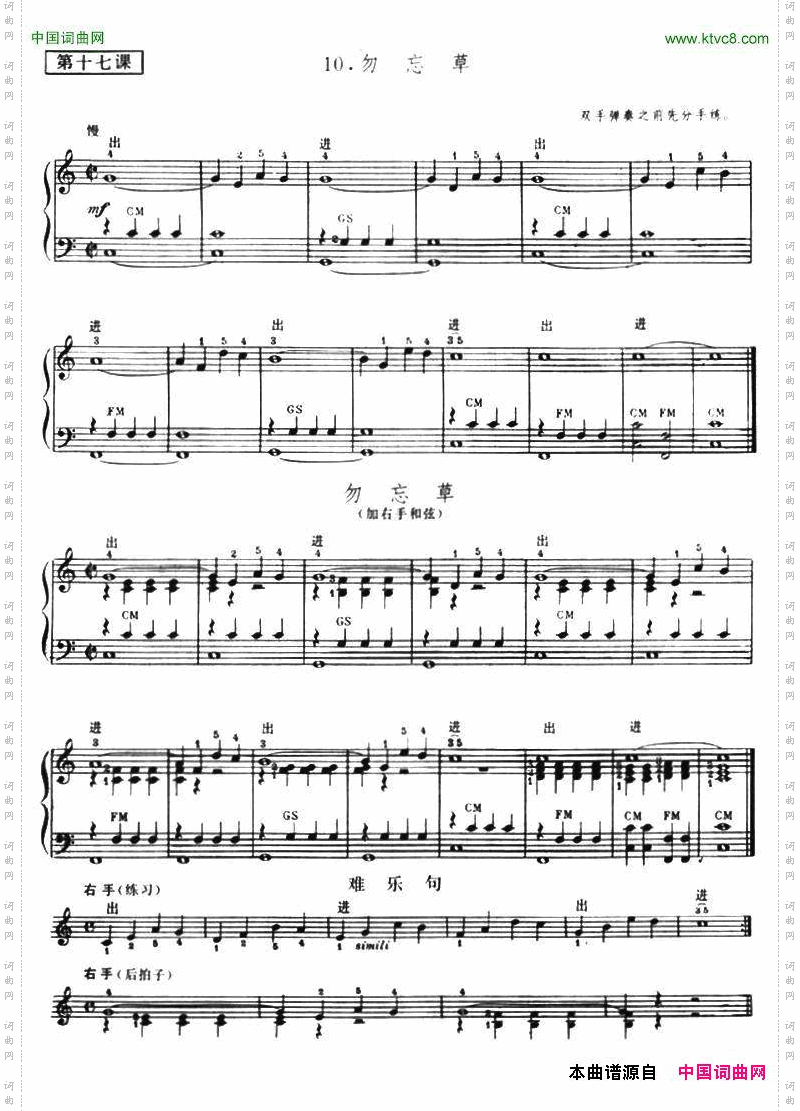勿忘草练习曲