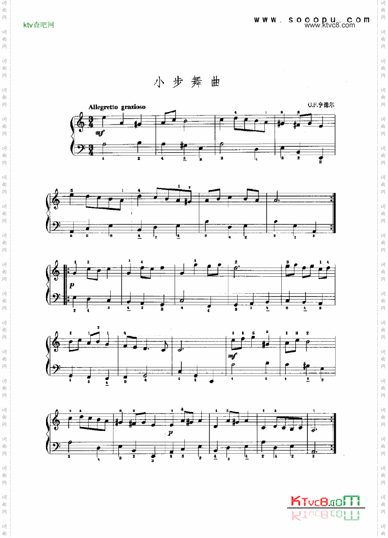 小步舞曲4键盘类手风琴