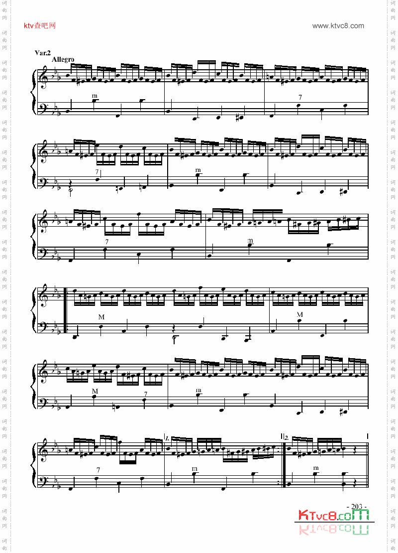 八级乐曲《乌克兰主题变奏曲》键盘类手风琴