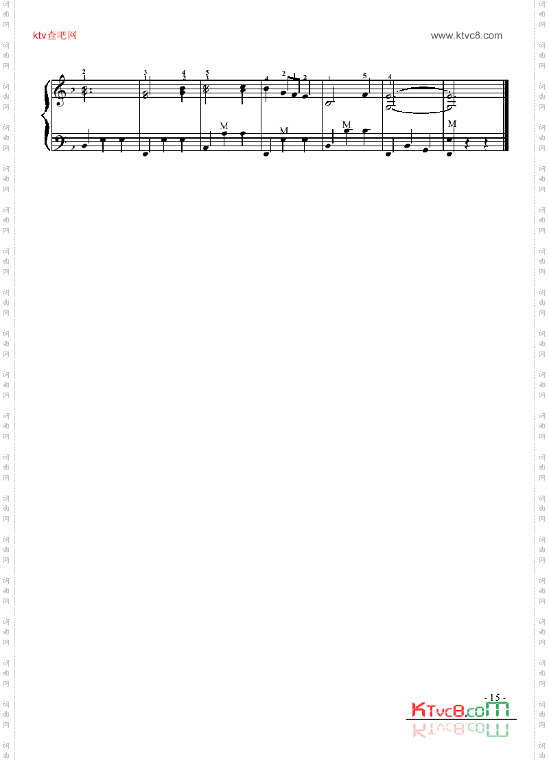 二级乐曲《小白船》键盘类手风琴
