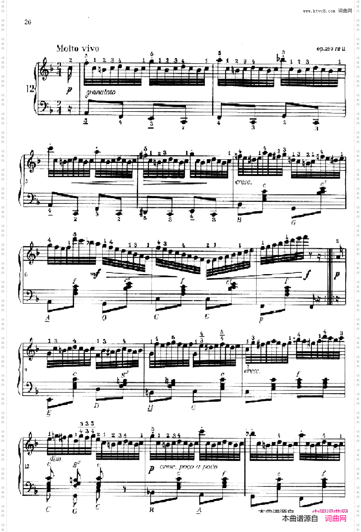 车尔尼手风琴练习曲集_第Ⅱ册第10——14首