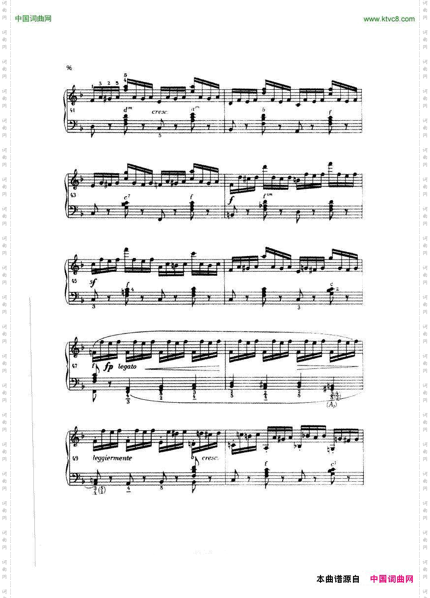 《车尔尼手风琴练习曲集Ⅲ》四