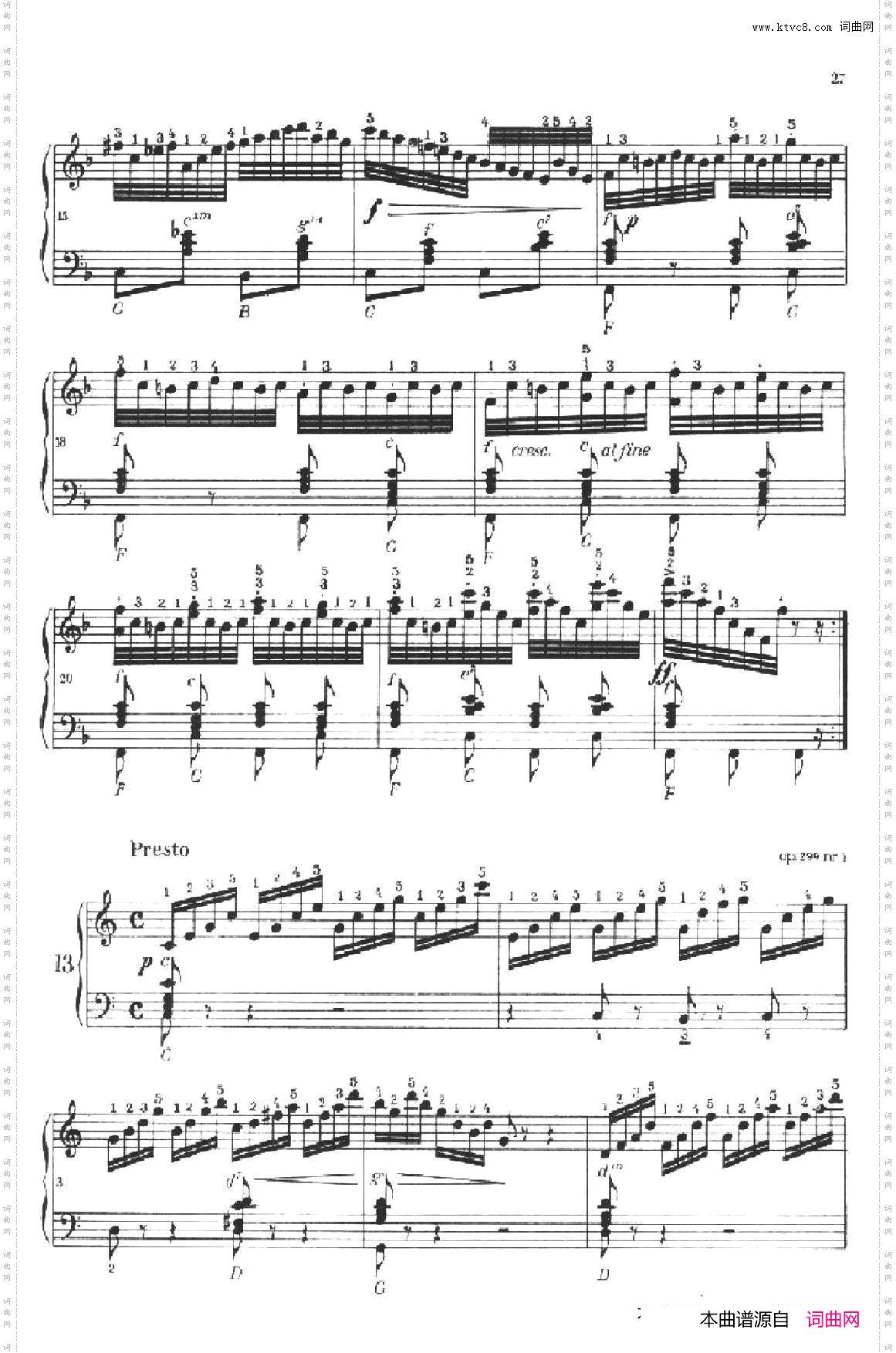 车尔尼手风琴练习曲集_第Ⅱ册第10——14首