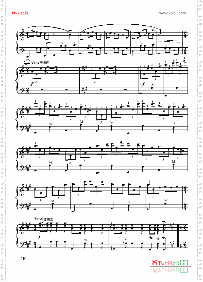 六级乐曲《渔歌变奏曲》键盘类手风琴