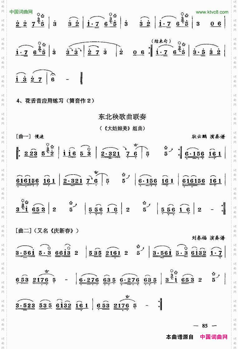 花舌音吹奏练习唢呐