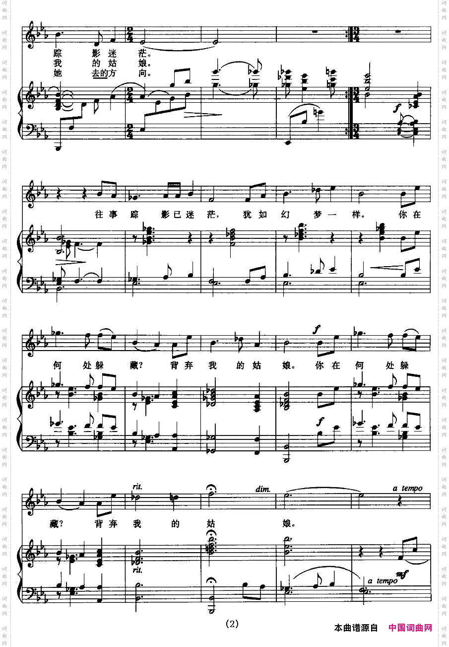 在银色的月光下正谱