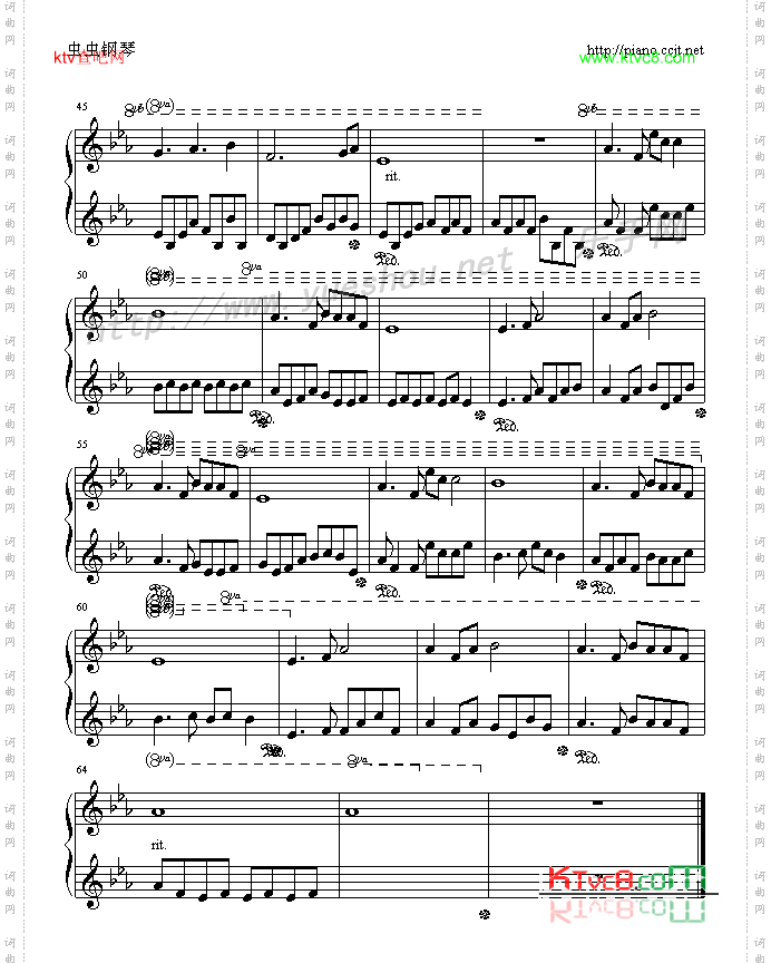 莫失莫忘五线谱