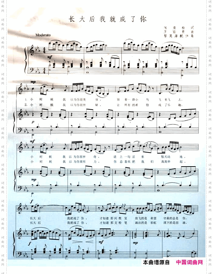 长大后我就成了你正谱