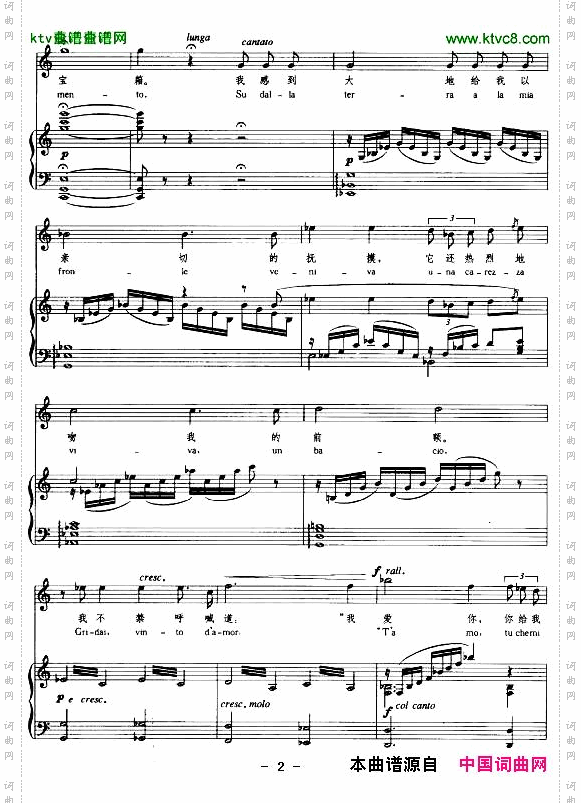 有一天我遥望天空正谱[意]