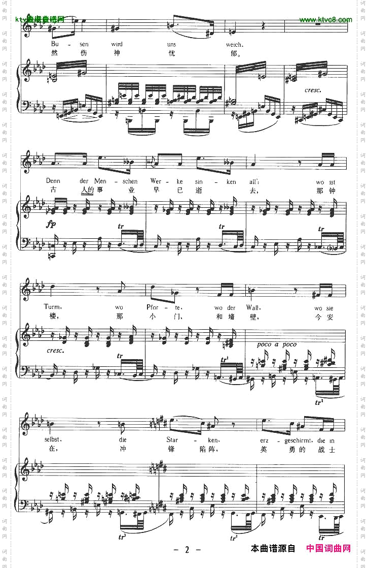 多瑙河上中外文对照版、正谱[奥]